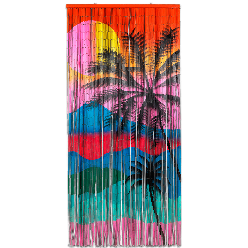 door-curtain-bamboo-sunset-retro-vintage-kitsch-kitchen