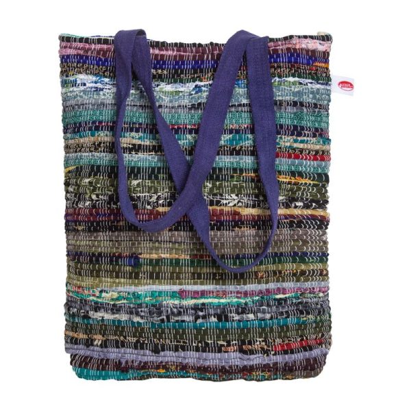 Kitsch Kitchen Bag Bohemian Medium Recycled Sari Blue KK.60002