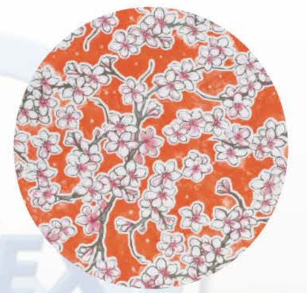 TZ1012 Cherry Blossem Orange