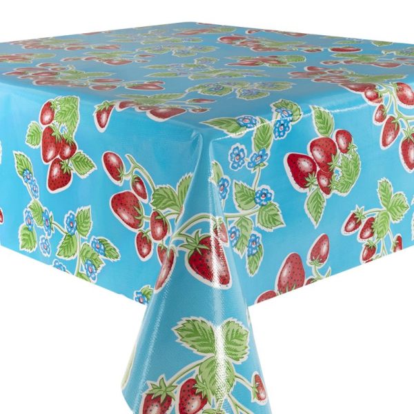 Oilcloth Fresas l. blue